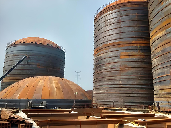 竹山焦粉钢板仓